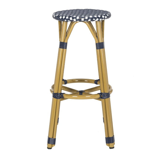 Kelsey Indoor/Outdoor Bar Stool - Navy/White