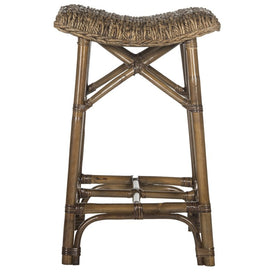 Ramiro Wicker Bar Stool - Natural Brown