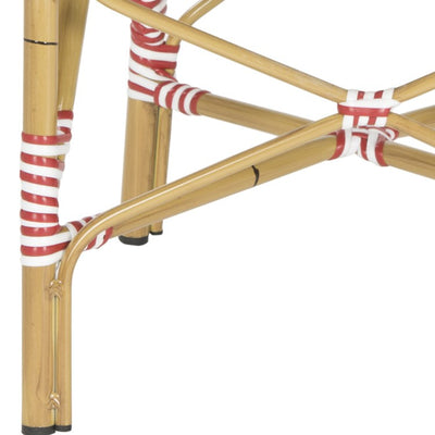 Hooper Indoor/Outdoor Stacking Armchairs Set of 2 - Red/White