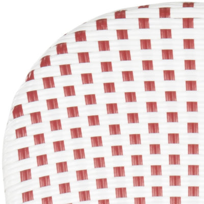 Hooper Indoor/Outdoor Stacking Armchairs Set of 2 - Red/White