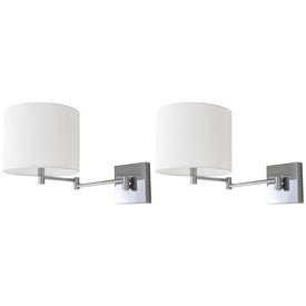 Lillian Two-Light Wall Sconces Set of 2 - Chrome