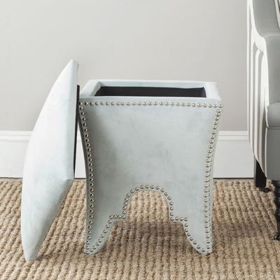 Deidra Ottoman - Silver Sage