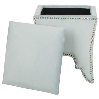 Deidra Ottoman - Silver Sage