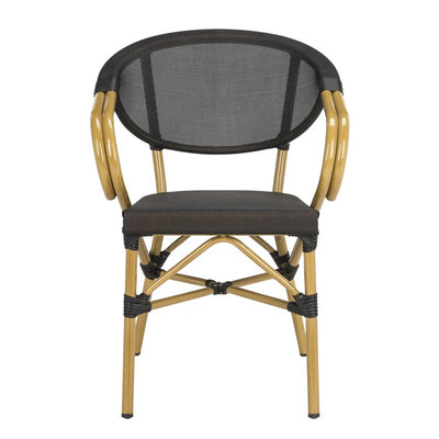 Burke Stacking Armchairs Set of 2 - Black
