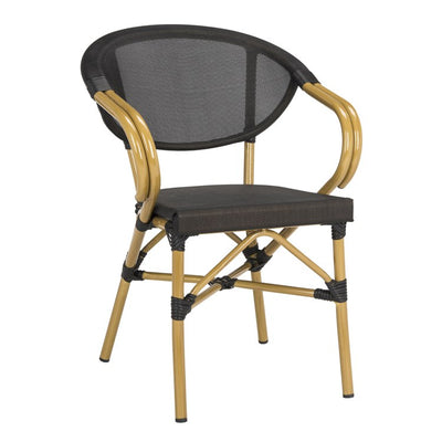 Burke Stacking Armchairs Set of 2 - Black