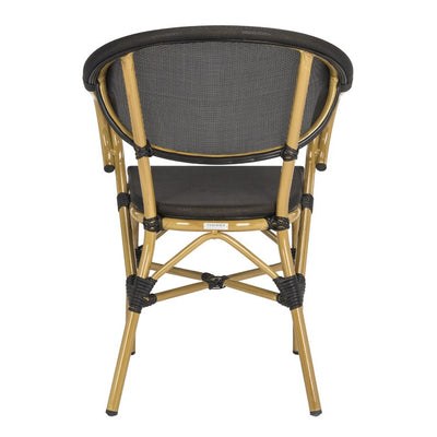 Burke Stacking Armchairs Set of 2 - Black