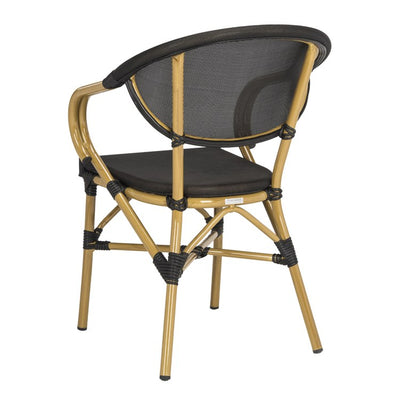 Burke Stacking Armchairs Set of 2 - Black