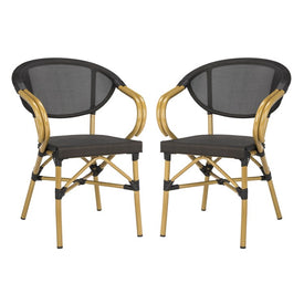 Burke Stacking Armchairs Set of 2 - Black