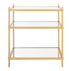 Noelia Three-Tier Accent Table - Gold
