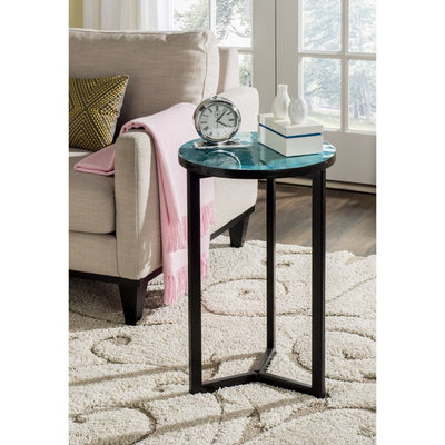 Zaira End Table - Turquoise