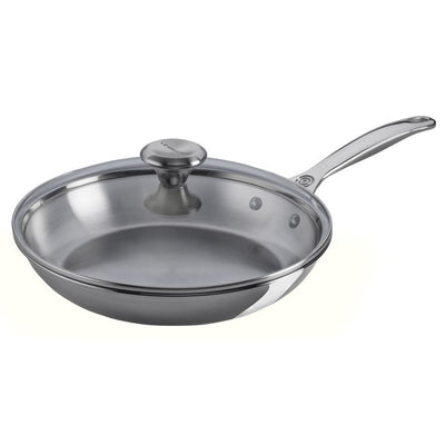 10" Glass Lid with Stainless Steel Knob