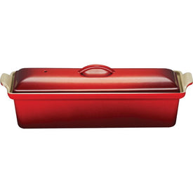 2-Quart Cast Iron Pate Terrine - Cerise