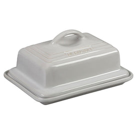 Heritage Stoneware Butter Dish - White