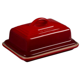 Heritage Stoneware Butter Dish - Cerise