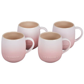 Heritage 13 Oz Stoneware Mugs Set of 4 - Shell Pink