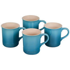 14 Oz Stoneware Mugs Set of 4 - Caribbean