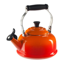 1.7-Quart Enamel On Steel Whistling Kettle - Flame