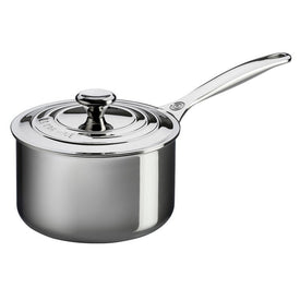 2-Quart Stainless Steel Saucepan with Lid