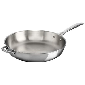 12.5" Stainless Steel Deep Fry Pan with Helper Handle