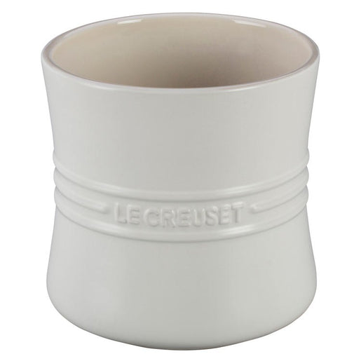 2.75-Quart Stoneware Utensil Crock - White