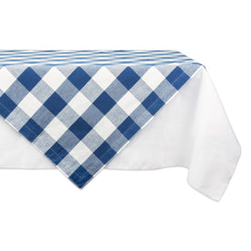 DII Navy Buffalo Check 40" x 40" Table Topper