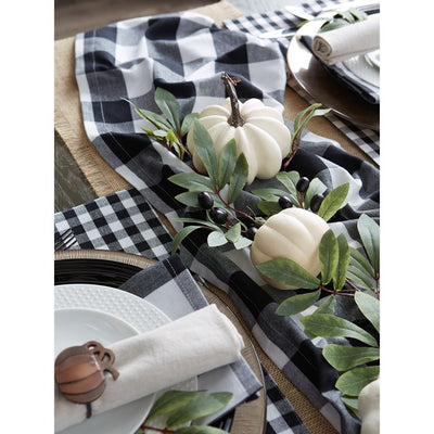 DII Black Buffalo Check 108" x 14" Table Runner