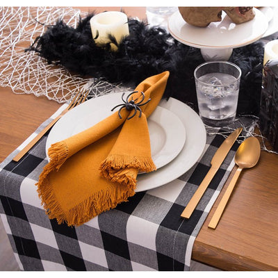 DII Black Buffalo Check 108" x 14" Table Runner