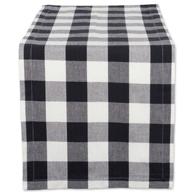 DII Black Buffalo Check 108" x 14" Table Runner