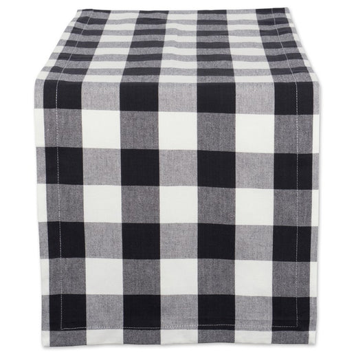 DII Black Buffalo Check 108" x 14" Table Runner