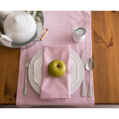 DII Rose Solid Chambray 72" x 14" Table Runner