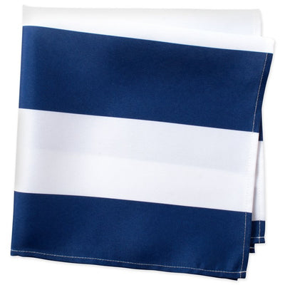DII Nautical Blue Cabana Stripe Print Outdoor 20" x 20" Napkins Set of 6