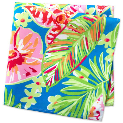 DII Summer Floral Print Outdoor 20" x 20" Napkins Set of 6