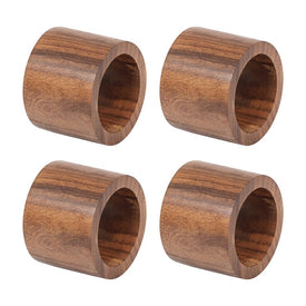 DII Wood Band Napkin Rings Set of 4