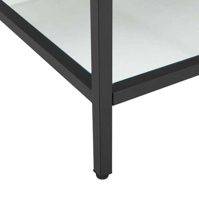 Kingsley 36" Black Stainless Steel Single Bathroom Vanity with Top