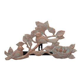 Chickadee Hose Holder - Copper Verdigris