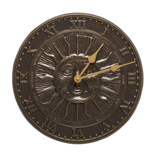 Sunface Clock - French Bronze