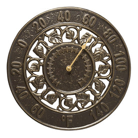 Ivy Silhouette Thermometer - French Bronze
