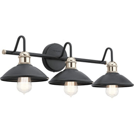 Clyde Three-Light Bathroom Vanity Fixture