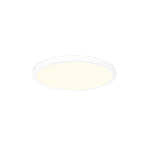 Geos Single-Light 15" LED Round Low - Profile Flush Mount Ceiling Fixture 2700K