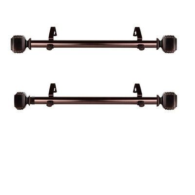 Borris Curtain Rod 1" Diameter x 48" - 84" Long - Bronze
