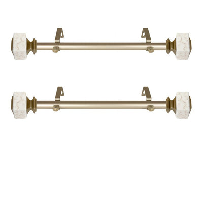Estee Curtain Rod 1" Diameter x 160" - 240" Long - Gold