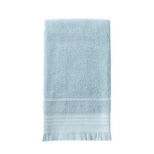 Jude Fringe Bath Towel in Aqua