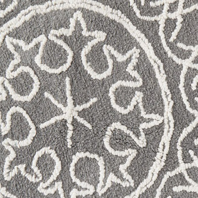 Medallia Large Rug in Gray
