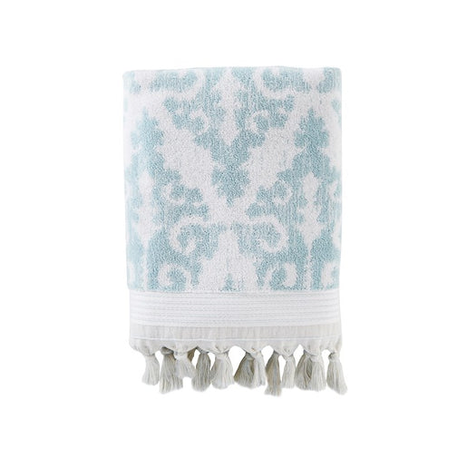 Mirage Fringe Bath Towel in Aqua