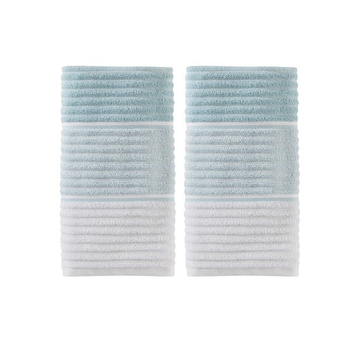 Planet Ombre Hand Towel 2-Pack in Aqua
