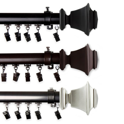 Julio Traverse Rod 110" - 156" - Cocoa