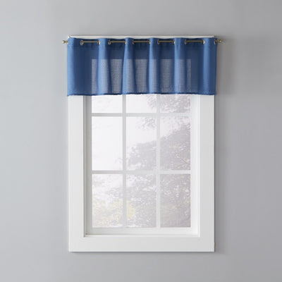Trio Valance in Denim Blue
