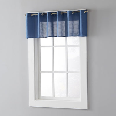 Trio Valance in Denim Blue