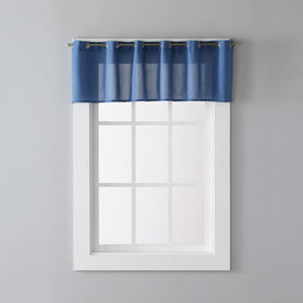 Trio Valance in Denim Blue