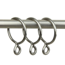 1-3/8" Inside Diameter Ring with Eyelet (Set of 10) - Satin Nickel